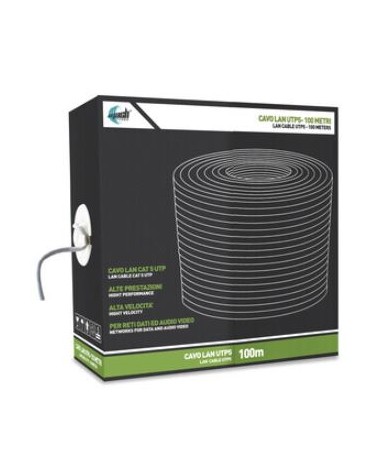 CAVO LAN UTP CAT. 6 CCA 0,56 MM 100 MT GRIGIO