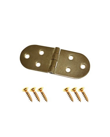 CERNIERE A BISCOTTO CUCIRE OTTONE LUCIDO MM31X80 2 PEZZI LABOR