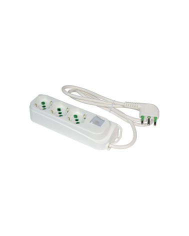 FORTEK RETAIL MULTIPRESE 3 PRESE + INTERRUTTORE art. 47460 FANTON