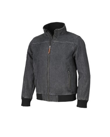 GIUBBOTTO Softshell tecnico dall'aspetto di un giubbino in jeans, due tasche frontali e due interne, elastico in maglina in vita