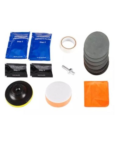 Kit per il restauro dei fari dell'auto, 15 pezzi ART. 10-850 NEO TOOLS
