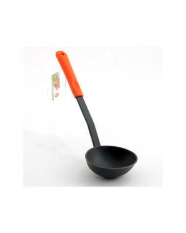 MESTOLO MANICO ARANCIO RESISTENTE AL CALORE PER ANTIADERENTE H1081-07