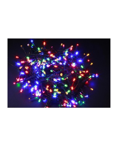 Minilucciole da 360 led multicolor. Lunghezza luci: mt.14,4. Lunghezza cavo: mt.3,00