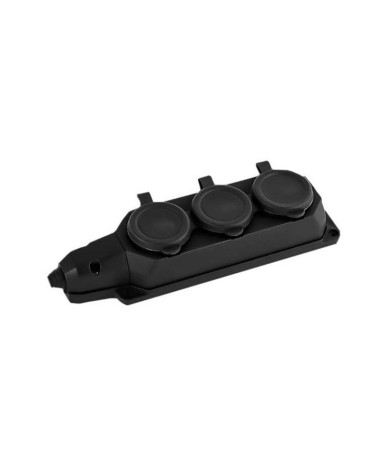 Multipresa schuko 3 posti 2P+T IP44 Vito NERA