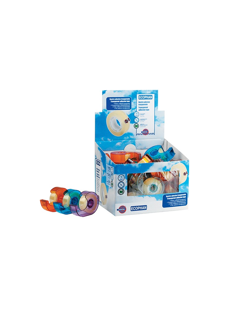 Nastro adesivo trasparente 15mm X 10MT silensioso e prodotto con una particolare formula senza solventi che permette un'ottima a