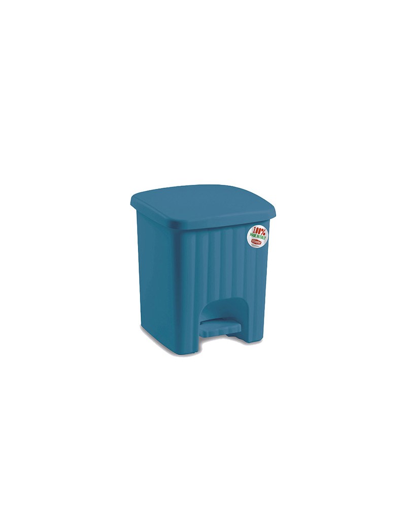 PATTUMIERA DA BAGNO CON PEDALINA MARGHERITA BLU OTTANIO LT4,5