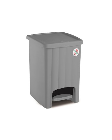 Pattumiera Margherita a pedale GRIGIO 20LT