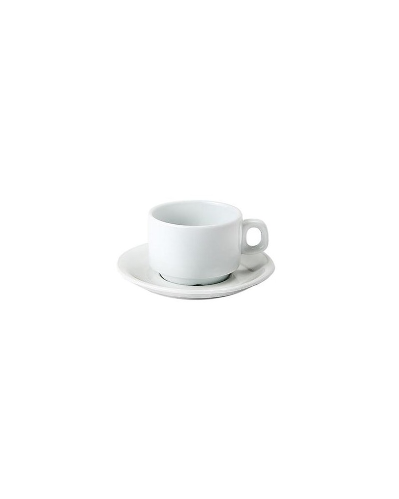 PIATTO PER TAZZA THE' / COLAZIONE CM15 BIANCO