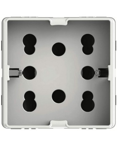 PRESA UNIVERSALE 1 SCHUKO O 2 BIPASSO COMPATIBILE GEWISS® SYSTEM BIANCA