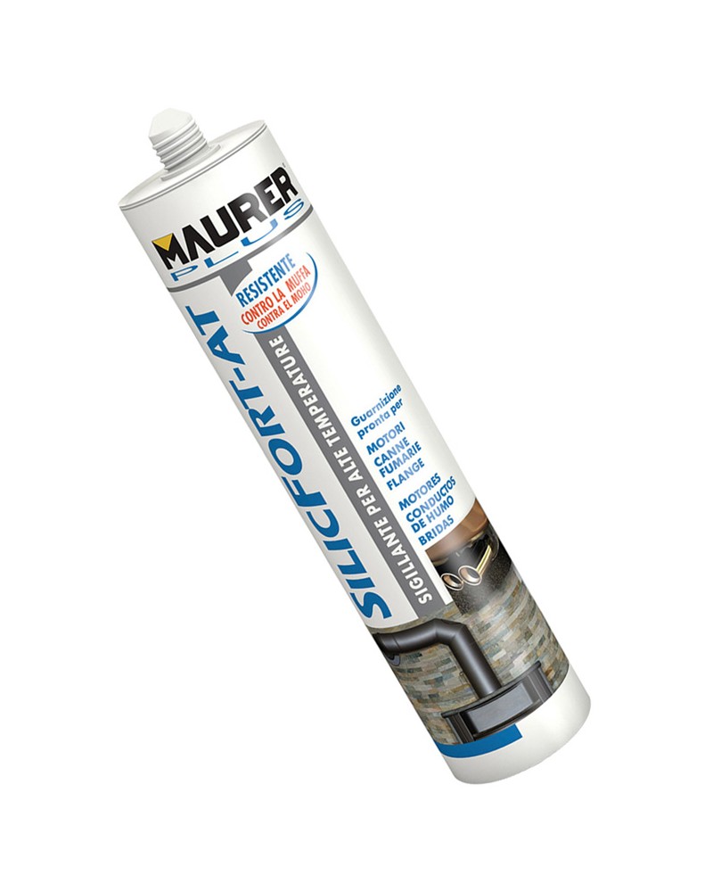Sigillante acetico rosso MAURER PLUS SILICFORT-AT