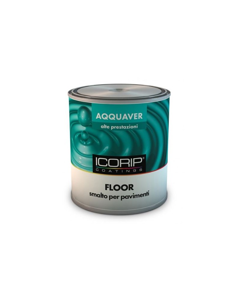 SMALTO ALL'ACQUA SATINATO PER PAVIMENTI BIANCO (BASE P/T) AQQUAVER FLOOR 750ML