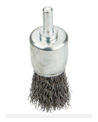 SPAZZOLA METALLICA ACCIAIO 24MM CON PERNO - GRAPHITE ART. 62H341