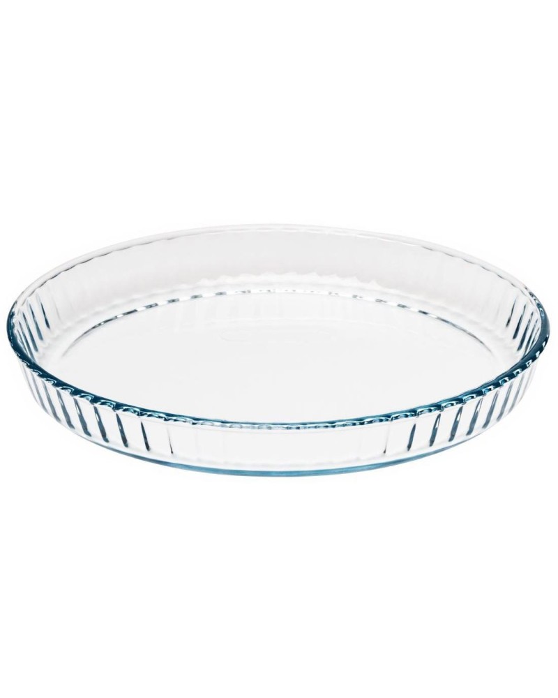 STAMPO CROSTATA PYREX DIAM.31CM, 1,9LT, per 5/6 PERSONE. Stampo tondo per crostate, resistente agli shock termici. Utilizzabile 