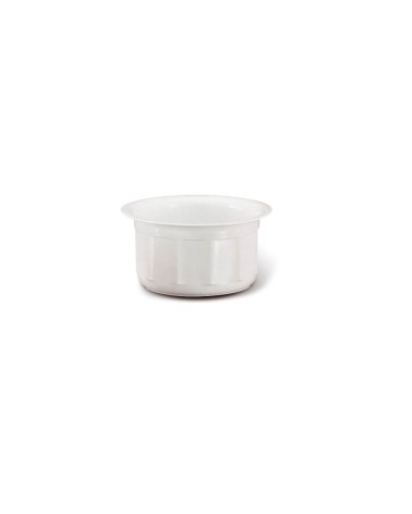 VASO NOTTE SFACETTATO 22CM BIANCO GIGANPLAST