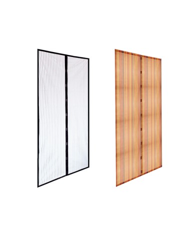 ZANZARIERA MAGNETICA 140x250cm NERA RIDUCIBILE