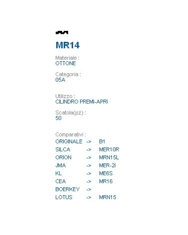 CHIAVE MR14 | MER10R      