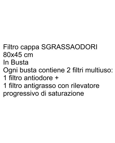 FILTRO CAPP SGRASSAOD80x45