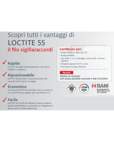 LOCTITE 55 FILO SIGIL 160M