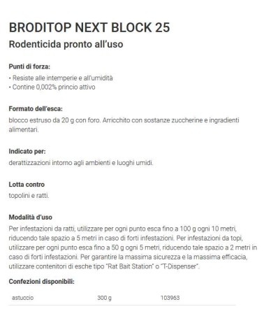 ZAPI BRODITOP NEXBLOK300GR