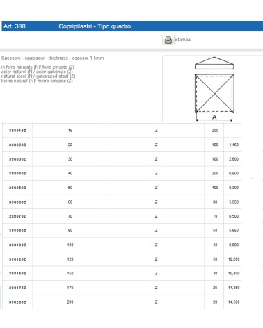 COPRIPILAS 80X80  QUAD ZIN