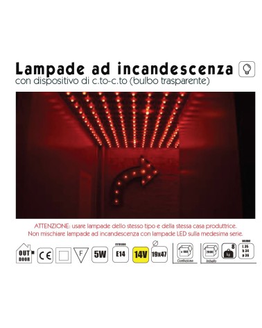 LAMPADA INCANDES E14 CHIA 