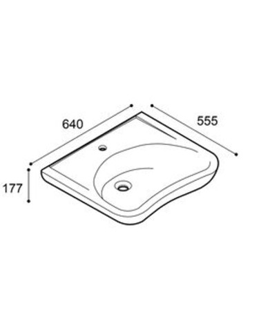 LAVABO CASUAL+ 64X55X17   