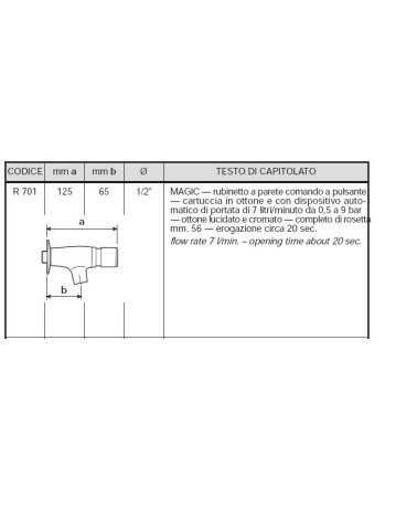 RUBIN TEMP C/PULSANTE  1/2