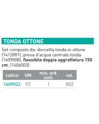 KIT DOCCINO TONDO CROMO   