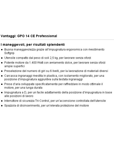 SMERIGLIAT/PULITR GPO 14CE