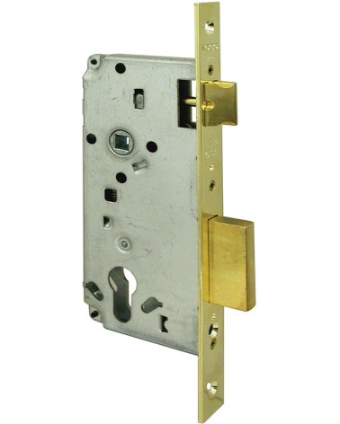 Cisa 5C611-40-0 serie LOGO serratura da infilare per cilindro europeo, catenaccio e scrocco, quadro maniglia, frontale mm.22, bo